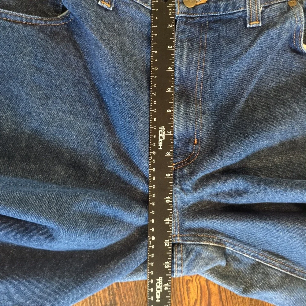 Carhartt Mens Relaxed Fit Straight Leg Dark Wash Blue Denim Jeans 40x34 Workwear